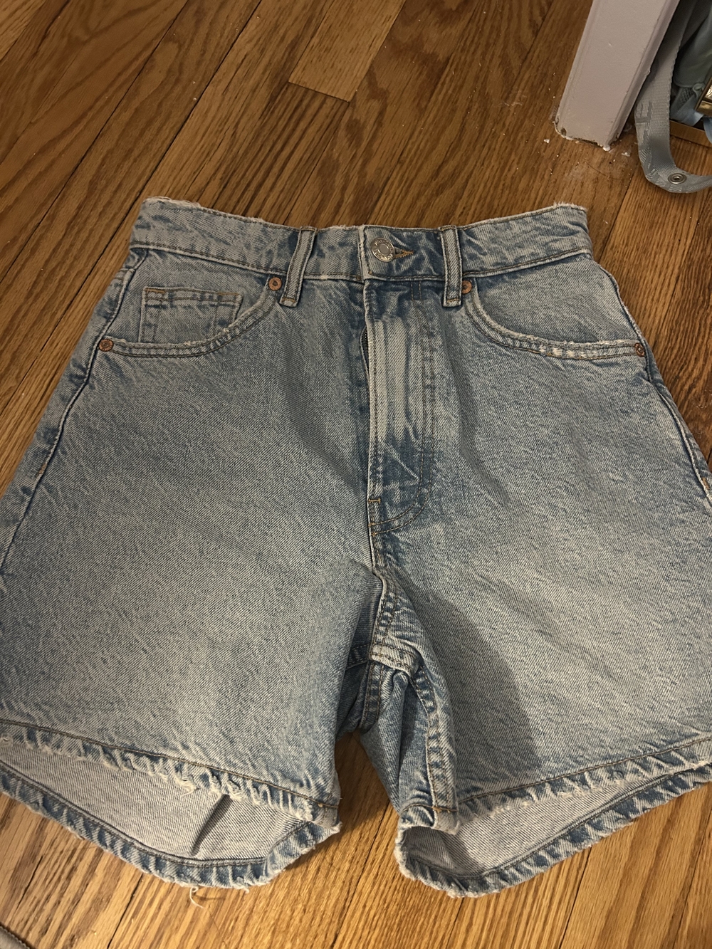 Zara Light Blue Denim Women's Shorts